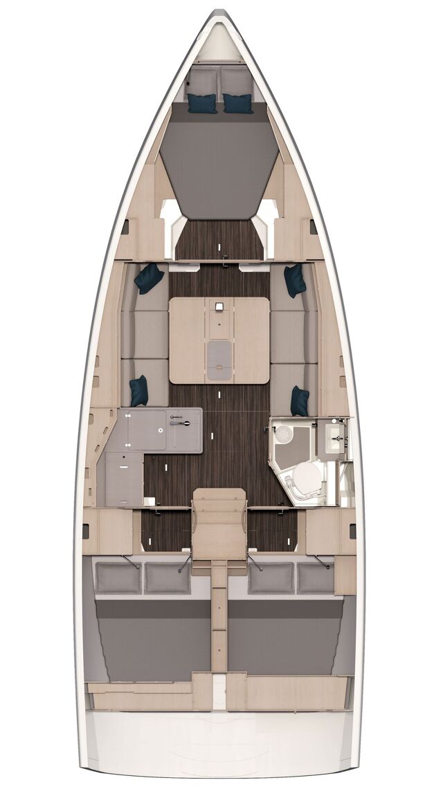 Dufour 37 - 3 cab. Viridis